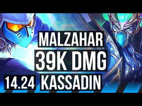 MALZAHAR vs KASSADIN (MID) | 10/2/12, 39k DMG, Dominating, Rank 11 Malz | BR Grandmaster | 14.24