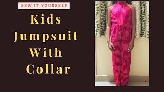 DIY kids Jumpsuit cutting and stithing // 9-10 yea