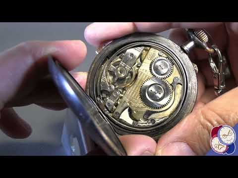 Quick Closeup - a vintage 1890's Quarter-Repeater pocket watch in operation