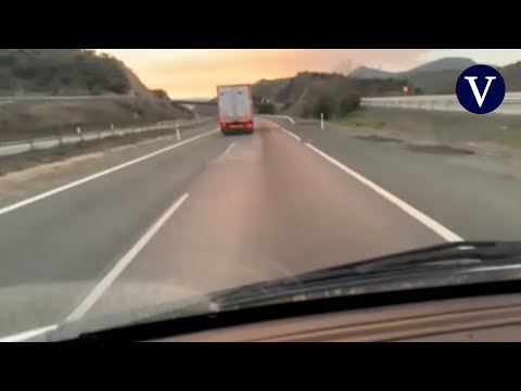 Graban el accidente de un camión en directo