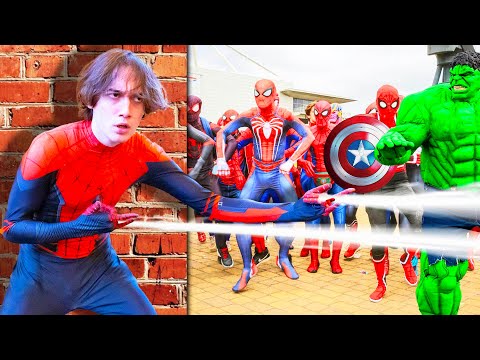 Spiderman VS The Avengers - Hide and Seek!