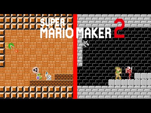 Recreating Zelda II's Dungeon 1 in Super Mario Maker 2