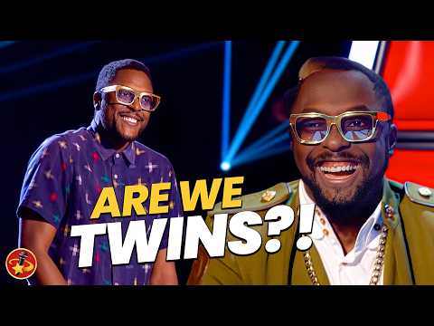 Coach Will.I.Am Meets His LOOKALIKE on The Voice UK!