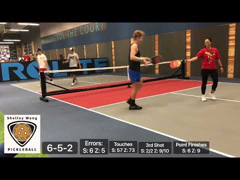 4.5+ Rec Doubles Pickleball (Shelley Wong/Zack Taylor vs Rob Hutchinson/Austin Do)