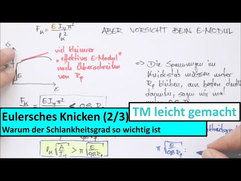 Euler'sches Knicken, Teil 2 von 7: Vorsicht bei Schlankheitsgrad und Grenzschlankheitsgrad!