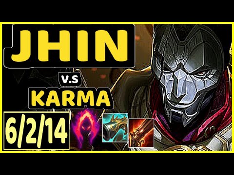 OMOK KING (JHIN) vs KARMA - 6/2/14 KDA BOTTOM ADC GAMEPLAY - NA Ranked GRANDMASTER