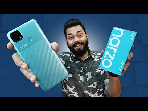 realme Narzo 30A Unboxing And First Impressions ⚡Helio G85, 6000mAh,18W Charging @8,999