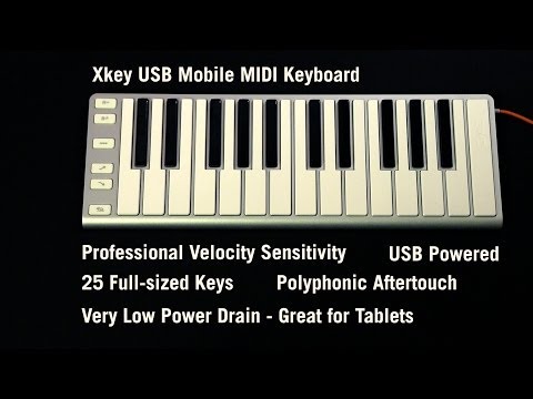 Xkey USB Mobile MIDI Keyboard with Polyphonic Aftertouch from ThinkGeek