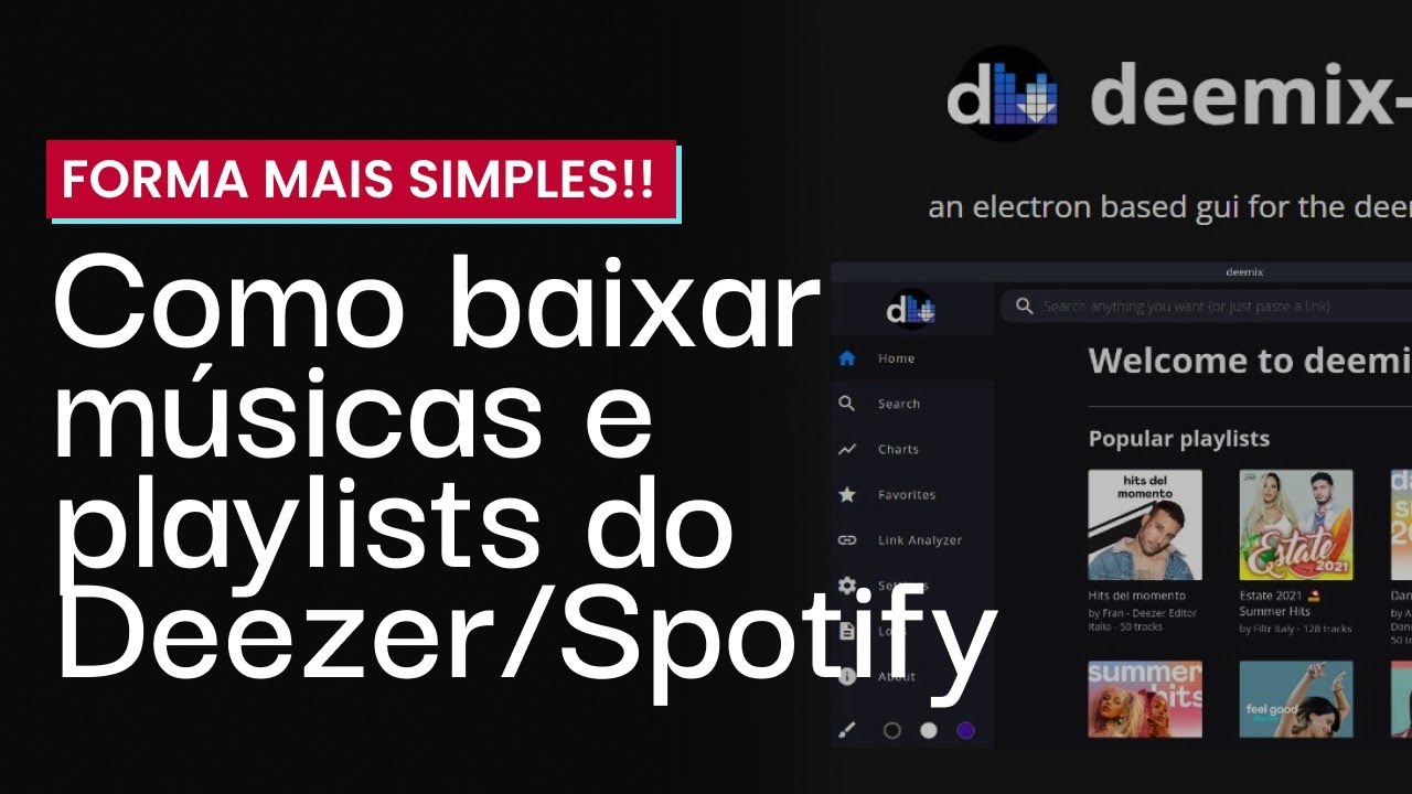 Como configurar o Deemix para baixar músicas e playlists! Deemix 2023