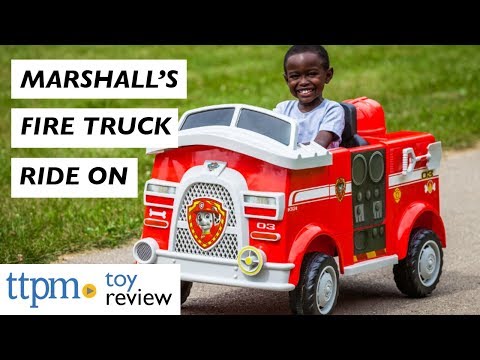 paw patrol fire engine ride on