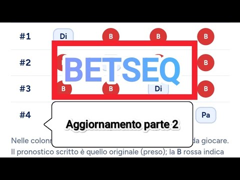BETSEQ - aggiornamento parte 2 - scommesse calcio #betting