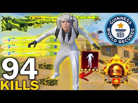 94 KILLS!!😱 IN 2 MATCHES NEW KILLS RECORD! MY HARDEST GAME in RANKED CONQUERORS LOBBY🥵| PUBG Mobile