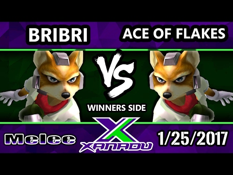 S@X 186 - BriBri (Fox) Vs. Ace of Flakes (Fox) - SSBM Tournament - Smash Melee