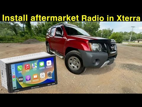 Upgrade Car Radio for Nissan Xterra Frontier 2000 2001 2002 2003 2004 2005 2006 2007 2008, 7 Inch Touch Scree Headunit Stereo with Wireless Carplay Android Auto GPS FM SWC WIFI Bluetooth Backup Camera video review thumbnail