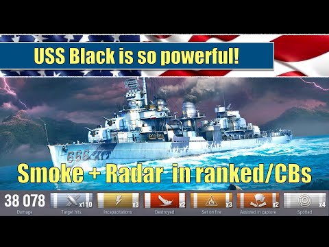 USS Black is so powerful! Especially for ranked & clan battles | World of Warships #worldofwarships