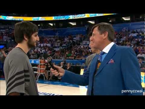 Ricky Rubio "Pistol Pete' like performance in BBVA rising star challenge 2012 *Complete Highlight