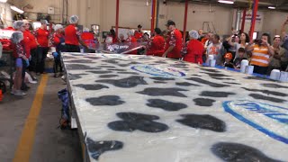 Unveiling and Cutting of the Giant Cheesecake at the 18th Annual Lowville Cream Cheese Festival