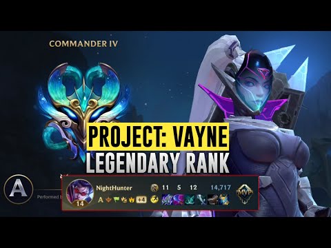 GETTING MVP ON VAYNE IN MY FIRST LEGENDARY RANK!