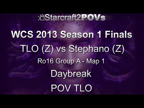 SC2 HotS - WCS 2013 S1 Finals - TLO vs Stephano - Ro16 Group A - Map 1 - Daybreak - TLO
