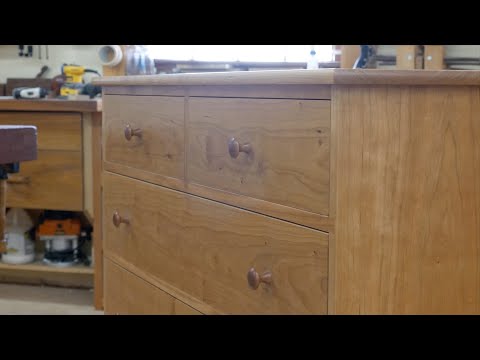 Turning knobs, fitting drawers, and applying an oil finish