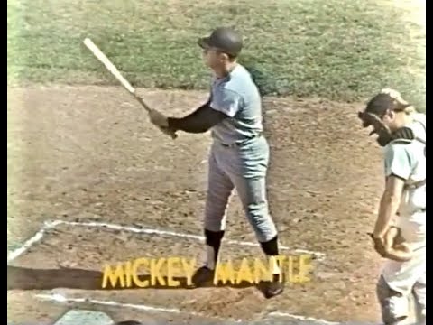 9/28/1968 Yankees at Red Sox Mickey Mantle's last at-bat in the major leagues