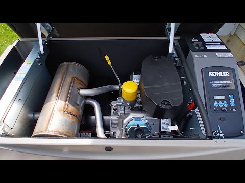 Kohler 26kW Generator Start, Run, Shutdown, and Load Test