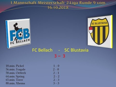 1.Mannschaft Meisterschaft 2.Liga FC Bellach -  SC Blustavia