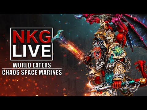 World Eaters Vs Chaos Space Marines - Warhammer 40K Battle Report | NKG Live