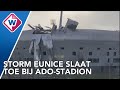 Dak waait van ADO-stadion - OMROEP WEST