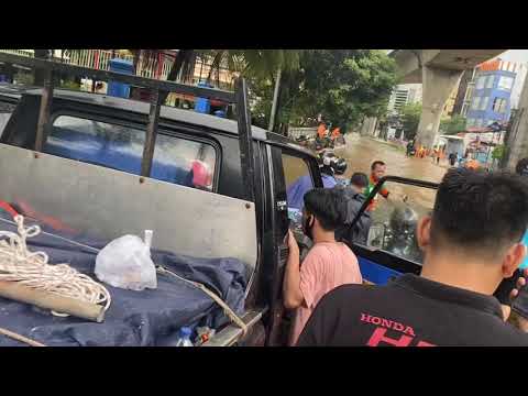 Banjir di jalan kapten tendean jakarta selatan 20 feb 2021