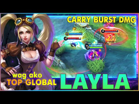 Layla Impossible Comeback! Top Global Layla by wag ako ~ MLBB