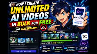 How I Create UNLIMITED AI Videos in Bulk for FREE 🚀 No Watermark | Aut