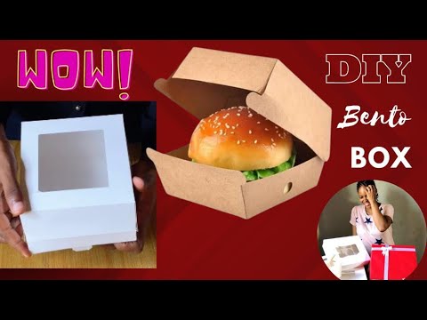 BENTO BOX MAKING (DIY) | CAKE BOX | BURGER BOX | SMALL CHOPS BOX