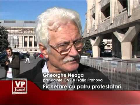 Pichetare cu patru protestatari
