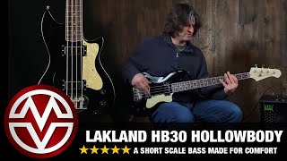Video thumbnail for Lakland HB30 Hollowbody Short Scale Bass Review by Music Villa