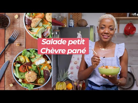 Salade petit chèvre pané
