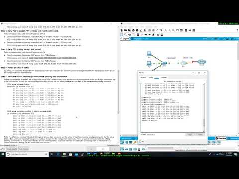 ENSA - 5.4.13 - Packet Tracer - Configure Extended IPv4 ACLs   Scenario 2
