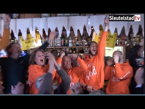 Goud voor Kjeld Nuis, groot feest in Zoeterwoude (13-02-2018)