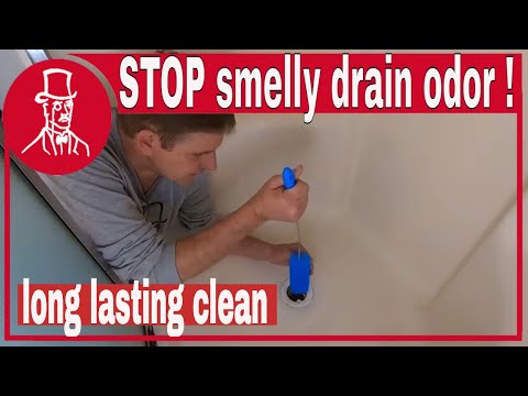 How to clean a smelly drain in shower or sink