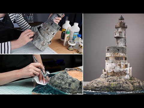 How to Build an Amazing Seaside Diorama // Aniva Lighthouse from scratch