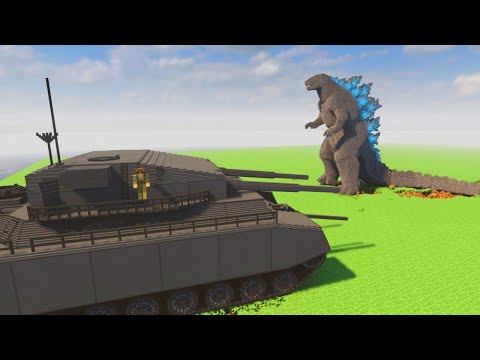 P. 1000 Ratte Titan Tank vs GODZILLA in TEARDOWN