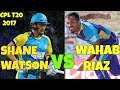 Wahab Riaz Vs Shane Watson Battle In CPL 2017 September 1 BT Vs STS Watch Who Wins Here