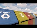 Recycling Bins Stock Motion Graphics