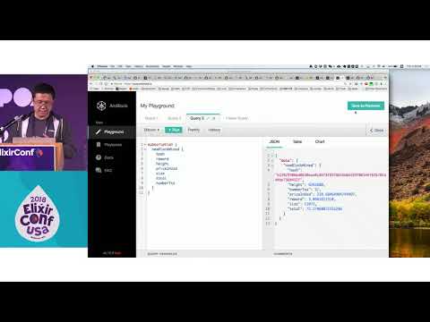 Lighting Talk ElixirConf 2018 - Use goldorin to build absinthe ecto enabled GraphQL APIs - Tian Chen