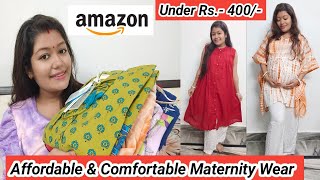Amazon Affordable Meternity Wear Haul | Under Rs.- 400/- | Cute Tunics For Pregnancy||Krrish Sarkar