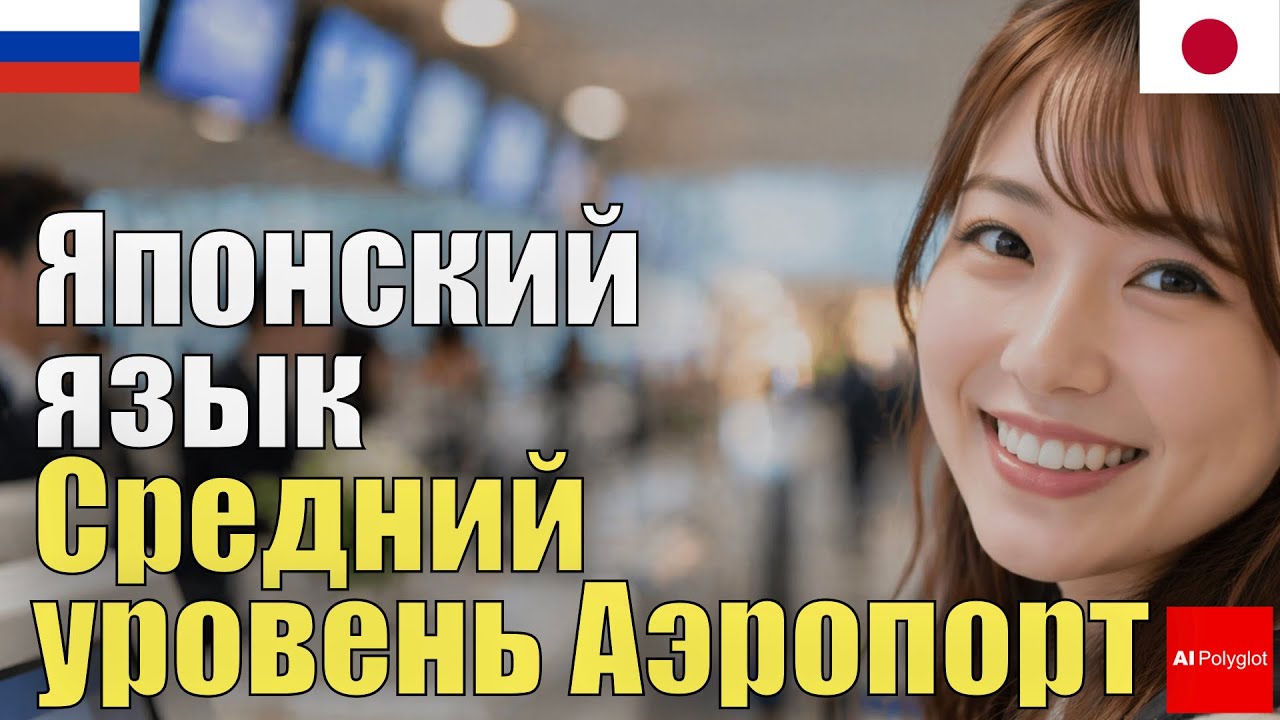 Японский язык Средний уровень Аэропорт | С нуля | Аудирование | Фоном | Повседневные фразы | Правиль
