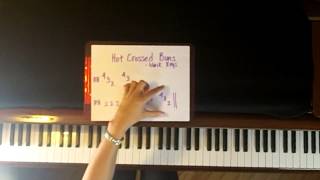 Free Beginner Piano Lessons - Lesson 3 - How to Play Hot Crossed Buns (Piano Tutorial)