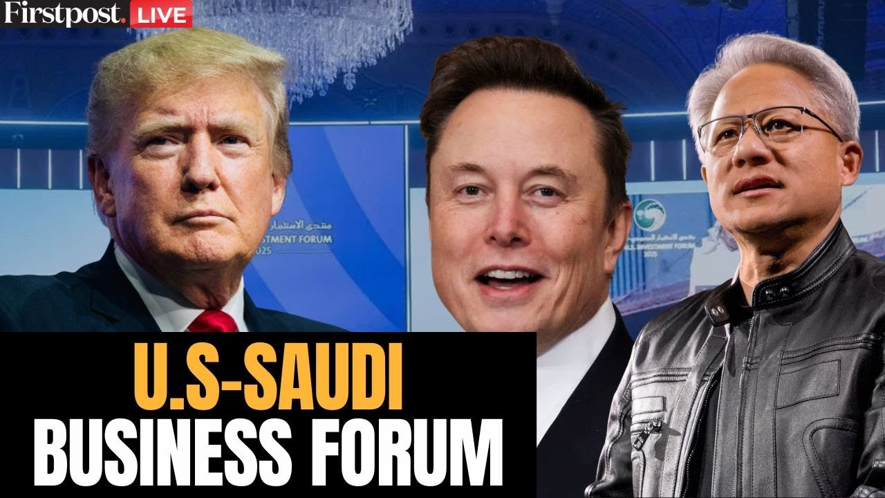 LIVE: Trump, Tesla CEO and Nvidia CEO Attend U.S.-Saudi Business Forum