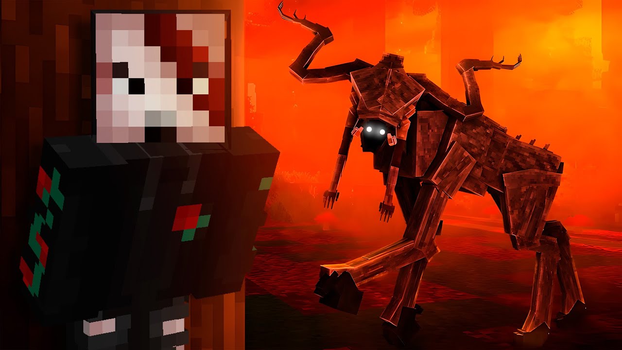 Sobreviví a la Aterradora Criatura de los Bosques en Minecraft