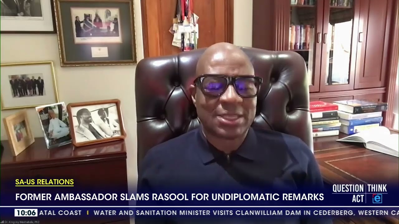 Former ambassador slams Rasool for undiplomatic remarks